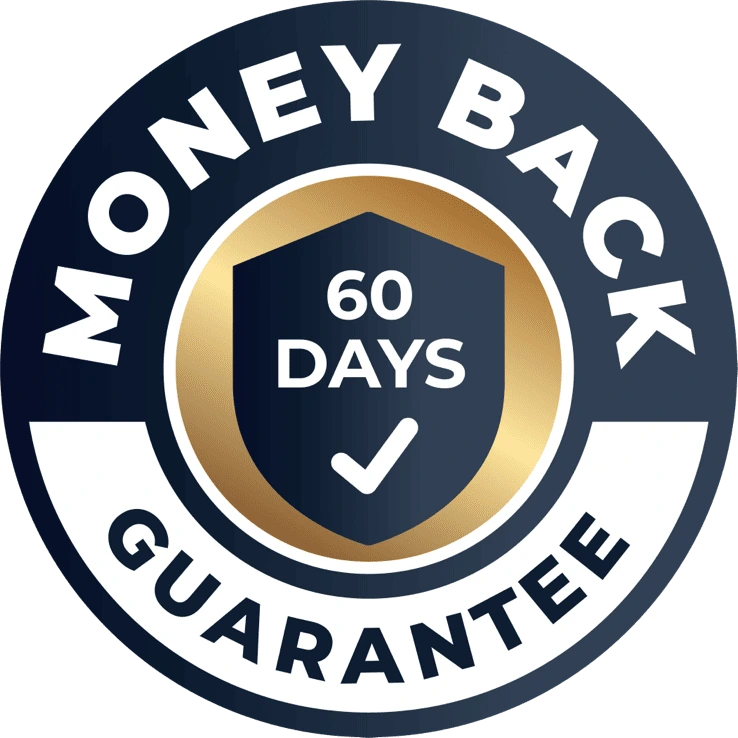 Gelatine Sculpt 60-day money-back guarantee emblem