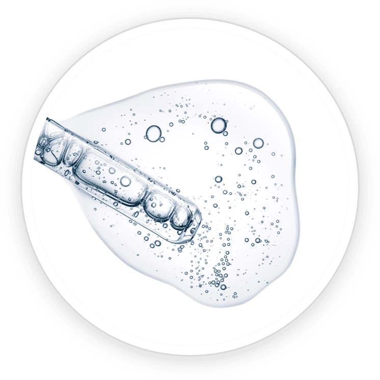 Abstract liquid illustration accompanying the liquid base and other ingredients